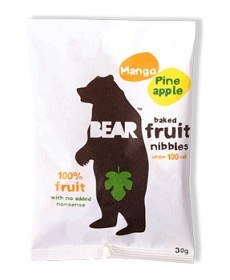 Bild på Bear Fruit Nibbles Mango & Ananas 30 g