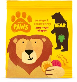 Bild på Bear Safari Paws Apelsin & Jordgubb 20 g