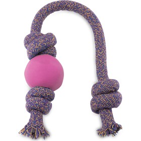 Bild på Beco Boll med rep Large Rosa 6,7 cm