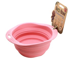 Bild på Beco matskål hopfällbar Large Rosa 18 cm