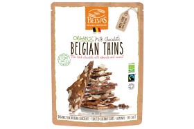 Bild på Belvas Belgian Thins Mjölkchoklad 120 g