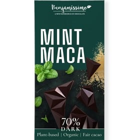 Bild på Benjamissimo Choklad Mörk 70% Mint & Maca 60 g