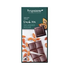 Bild på Benjamissimo Choklad Mörk 70% Sockerfri 70 g