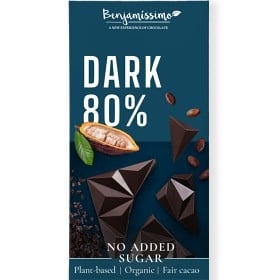 Bild på Benjamissimo Choklad Mörk 80% Sockerfri 60 g