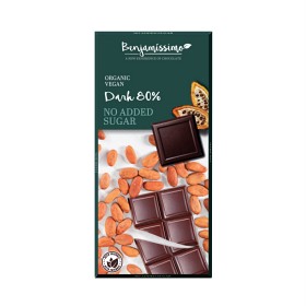 Bild på Benjamissimo Choklad Mörk 80% Sockerfri 70 g