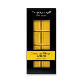 Bild på Benjamissimo Choklad Vit Gurkmeja, ingefära & citron 60 g