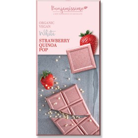 Bild på Benjamissimo Choklad Vit Jordgubb & Puffad Quinoa 70 g