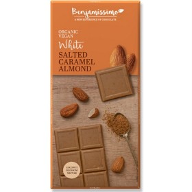 Bild på Benjamissimo Choklad Vit Salt Karamell & Mandel 70 g 70 g