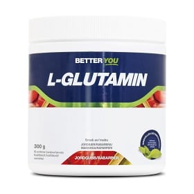 Bild på Better You Naturligt L-Glutamin Jordgubb/Rabarber 300 g