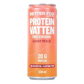 Bild på Better You Proteinvatten Sunny Peach Koffein+Elektrolyter 330 ml