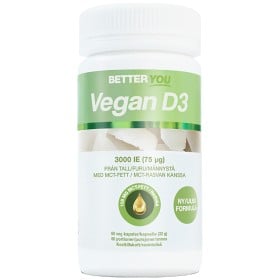 Bild på Better You Vegan D3 3000IE + MCT-fett 60 kapslar