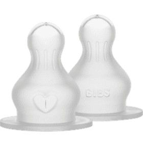 Bild på BIBS Baby Bottle Nipple Round Silicone Slow Flow 2-pack