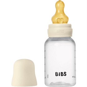 Bild på BIBS Baby Bottle Round Latex 150 ml Slow Flow Ivory