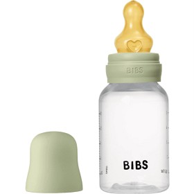 Bild på BIBS Baby Bottle Round Latex 150 ml Slow Flow Sage