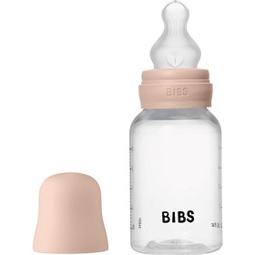 Bild på BIBS Baby Bottle Round Silicone 150 ml Slow Flow Blush