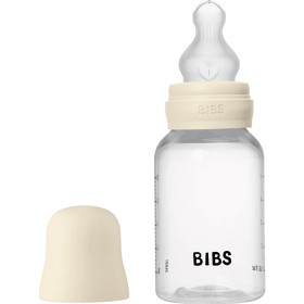 Bild på BIBS Baby Bottle Round Silicone 150 ml Slow Flow Ivory
