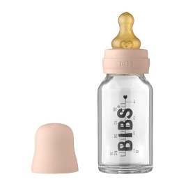 Bild på BIBS Baby Glass Bottle Complete Set Latex 110 ml Blush