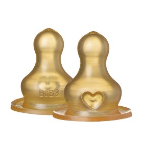 Bild på BIBS Bottle Nipple 2-pack Latex Slow Flow