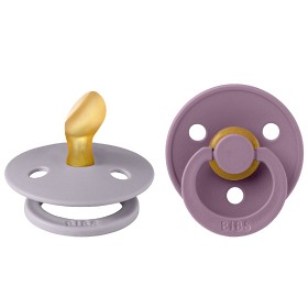 Bild på BIBS Colour 2-pack Latex Size 1 Anatomical Fossil Grey/Mauve