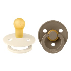 Bild på BIBS Colour 2-pack Latex Size 1 Ivory/Dark Oak