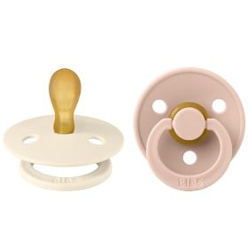 Bild på BIBS Colour 2-pack Latex Size 1 Symmetrical Ivory/Blush