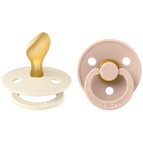 Bild på BIBS Colour 2-pack Latex Size 2 Anatomical Ivory/Blush