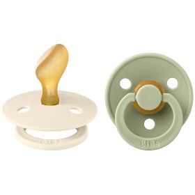 Bild på BIBS Colour 2-pack Latex Size 2 Anatomical Ivory/Sage