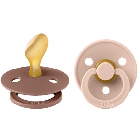 Bild på BIBS Colour 2-pack Latex Size 2 Anatomical Woodchuck/Blush