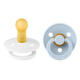 Bild på BIBS Colour 2-pack Latex Size 2 White/Baby Blue