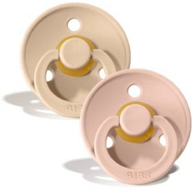 Bild på BIBS Colour Latex Napp 2-pack 0-6m (Vanilla/Blush)