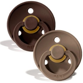 Bild på BIBS Colour Latex Napp 2-pack 6-18m (Mocha/Dark Oak)