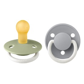 Bild på BIBS De Lux 2-pack Latex Size 1 Sage Glow/Cloud Glow