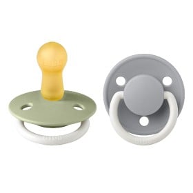 Bild på BIBS De Lux 2-pack Latex Size 2 Sage Glow/Cloud Glow
