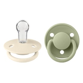 Bild på BIBS De Lux 2-pack Silicone Onesize Ivory/Sage