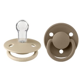 Bild på BIBS De Lux 2-pack Silicone Onesize Vanilla/Dark Oak