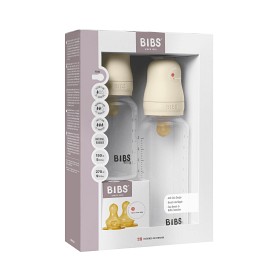Bild på BIBS Grow and Flow Baby Bottle Round Latex Set 150 ml / 270 ml Ivory