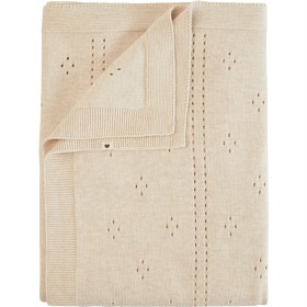 Bild på BIBS Knitted Blanket Pointelle Ivory