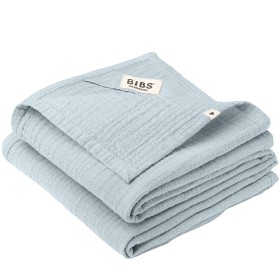 Bild på BIBS Muslin Cloth 2-pack 70x70 cm Baby Blue