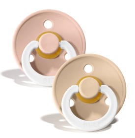 Bild på BIBS Colour Latex Nattnapp 2-pack 0-6m (Blush/Vanilla Night)