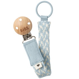Bild på BIBS Paci Braid Napphållare Baby Blue/Ivory