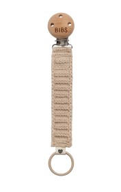 Bild på BIBS Pacifier Clip Knitted Vanilla