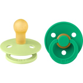 Bild på BIBS Pacifier Colour 2-pack Latex Size 1, Matcha/Cactus
