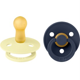 Bild på BIBS Pacifier Colour 2 st Latex Size 2 Luna/Deep space