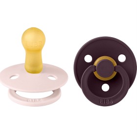 Bild på BIBS Pacifier Colour 2 st Latex Size 2 Petal/Plum