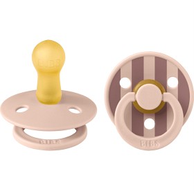 Bild på BIBS Pacifier Studio Colour 2-pack Block Latex Size 2 Blush Mix