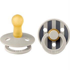 Bild på BIBS Pacifier Studio Colour 2-pack Block Latex Size 2 Sand Mix
