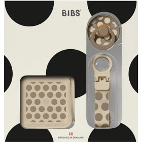 Bild på BIBS Studio Gift Set Polka Soothe & Go Latex Size 2 Vanilla