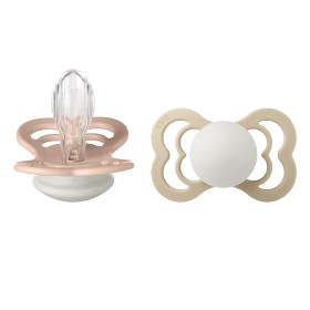 Bild på BIBS Supreme 2-pack Silicone Size 2 Blush Glow/Vanilla Glow