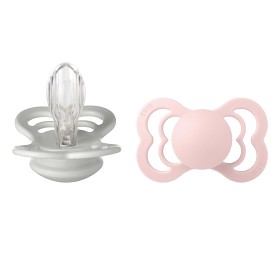 Bild på BIBS Supreme 2-pack Silicone Size 2 Haze/Blossom
