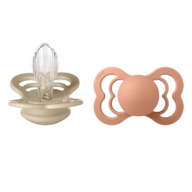 Bild på BIBS Supreme 2-pack Silicone Size 2 Vanilla/Peach